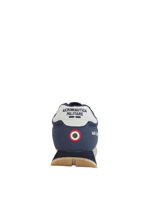 Sneakers uomo Aeronautica Militare in tessuto tecnico blu in UOMO