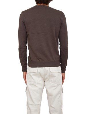 Maglia Antony Morato slim fit in misto viscosa verde con patch logata in UOMO