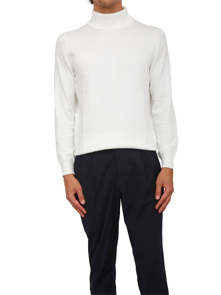 Maglia collo alto Antony Morato relaxed fit in misto viscosa bianca