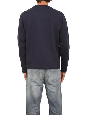 Felpa Boss uomo in cotone blu in UOMO