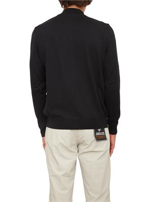 Maglia cardigan Boss uomo in lana vergine nero in UOMO