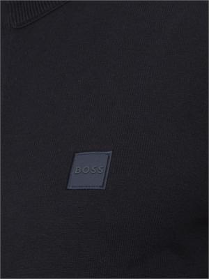 Maglione Boss uomo in misto cashmere blu in UOMO