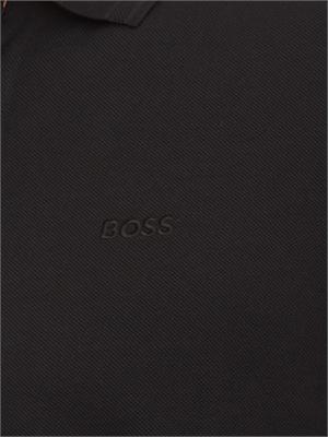 Polo Boss uomo in cotone nero in UOMO