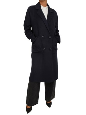 Cappotto donna Fracomina in lana blu in DONNA