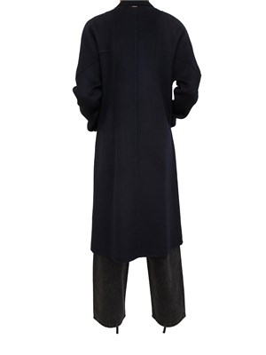 Cappotto donna Fracomina in lana blu in DONNA