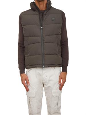 Gilet Antony Morato in tessuto tecnico verde cappuccio estraibile in UOMO