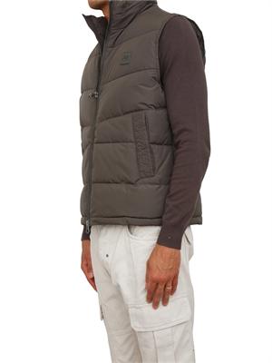 Gilet Antony Morato in tessuto tecnico verde cappuccio estraibile in UOMO