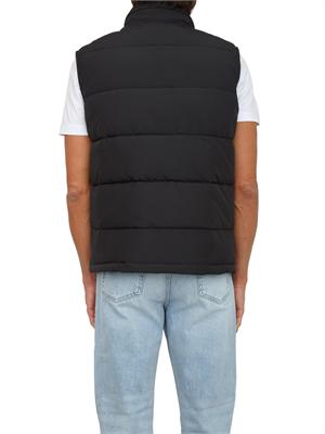 Gilet Antony Morato in tessuto tecnico nero cappuccio estraibile in UOMO