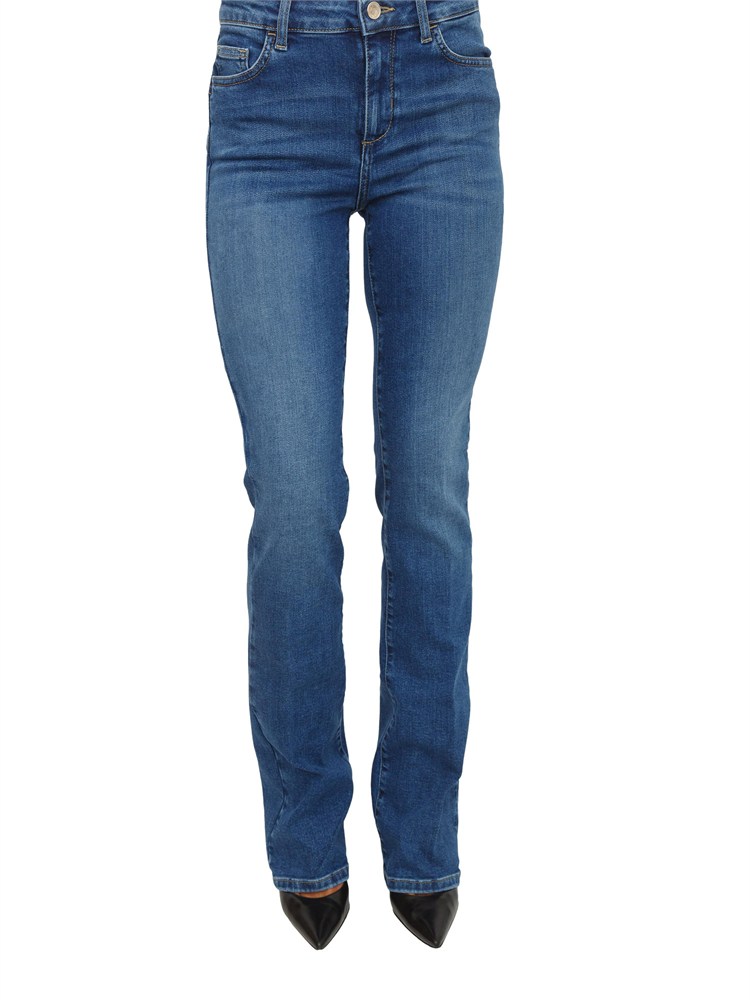 Jeans bottom up Liu Jo donna in denim blu