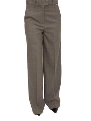Pantaloni Liu Jo misto viscosa motivo chevron grigio e marrone in DONNA