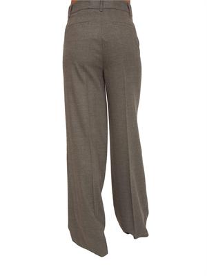 Pantaloni Liu Jo misto viscosa motivo chevron grigio e marrone in DONNA