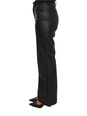 Pantaloni flare Liu Jo in tessuto spalmato effetto pelle nera in DONNA