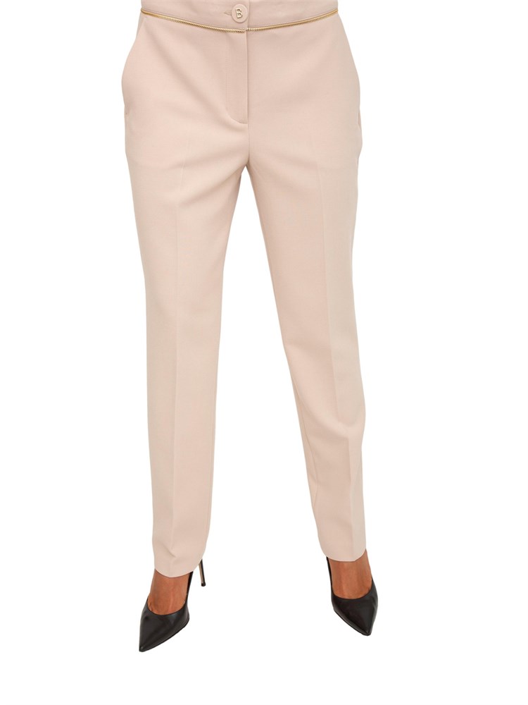 Pantaloni Blugirl in cady misto viscosa beige