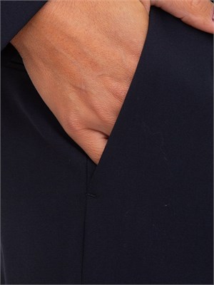 Pantaloni Blugirl in flanella di viscosa blu in DONNA