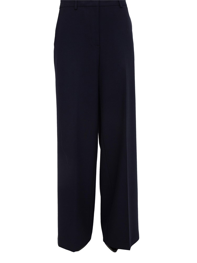 Pantaloni Blugirl in flanella di viscosa blu