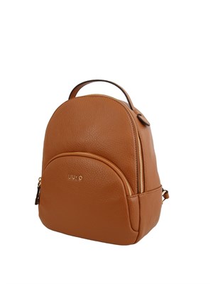 Zaino Liu Jo in ecopelle martellata marrone in DONNA