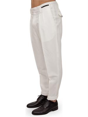 PANTALONE CASUAL PT01 BIANCO in UOMO