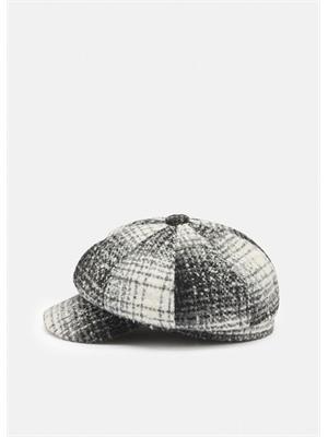 Cappello Liu Jo in tessuto check con spilla  strass e perla in DONNA