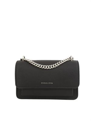 Borsa Claire di Michael Michael Kors in pelle martellata nera in DONNA
