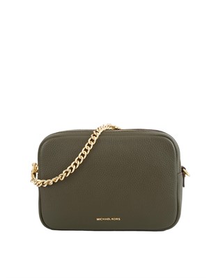 Borsa Bryant di Michael Michael Kors in pelle martellata verde in DONNA