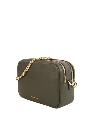 Borsa Bryant di Michael Michael Kors in pelle martellata verde in DONNA