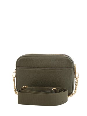Borsa Bryant di Michael Michael Kors in pelle martellata verde in DONNA