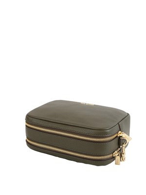 Borsa Bryant di Michael Michael Kors in pelle martellata verde in DONNA