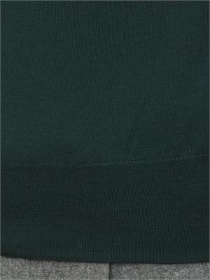 Maglia girocollo Paolo Pecora in lana merino verde in UOMO