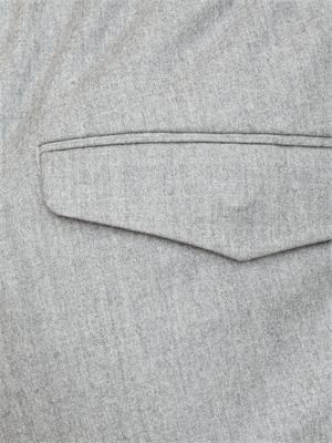 Pantaloni uomo jogger Peserico in flanella grigia in UOMO