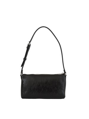 K.LAGERFELD Borsa Karl Lagerfeld in pelle lucida nera e borchie in DONNA