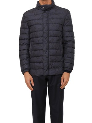 Piumino Etro uomo in nylon blu stampa Paisley in UOMO