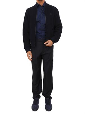 Camicia Etro uomo in cotone blu con logo in UOMO