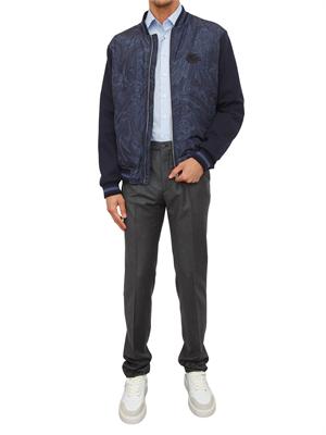 Camicia Etro uomo in cotone azzurro con logo in UOMO
