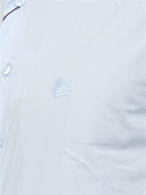 Camicia Etro uomo in cotone azzurro con logo in UOMO