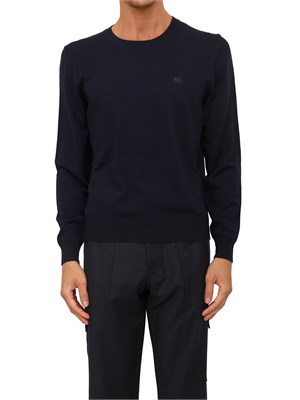 Maglia girocollo Etro uomo realizzata in cotone blu in UOMO