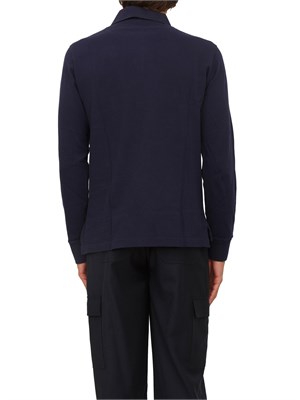 Polo a maniche lunghe Etro uomo in cotone blu in UOMO