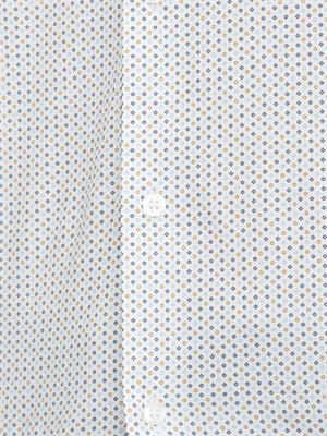 Camicia Liu Jo uomo in cotone stretch con micro fantasia geometrica. in UOMO