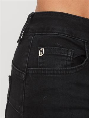 Jeans bottom up Liu Jo donna in denim nero in DONNA