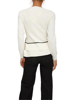 Maglia girocollo Liu Jo donna in misto viscosa bianca in DONNA