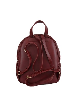 Zaino Liu Jo donna in ecopelle bordeaux intrecciata e goffrata in DONNA