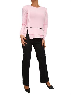 Maglia girocollo Liu Jo donna in misto viscosa rosa in DONNA
