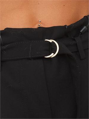 Pantalone Bondeno Emme Marella in tessuto nero in DONNA