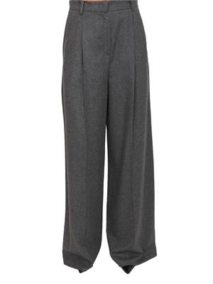 Pantalone Odilia Emme Marella in flanella grigia in DONNA