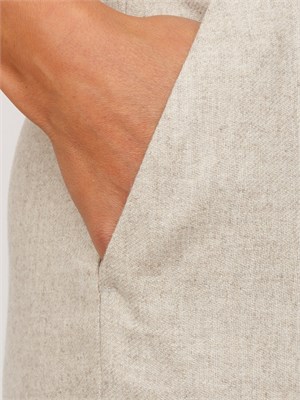 Pantalone Odilia Emme Marella in flanella beige in DONNA