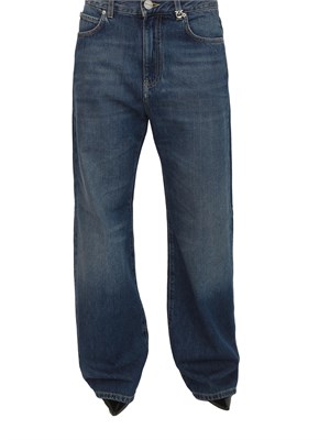 Jeans wide leg Pinko in denim soft stone wash in DONNA