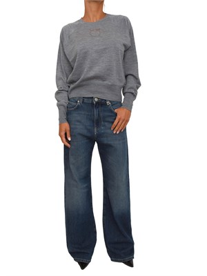 Jeans wide leg Pinko in denim soft stone wash in DONNA