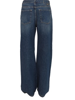 Jeans wide leg Pinko in denim soft stone wash in DONNA