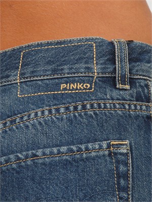 Jeans wide leg Pinko in denim soft stone wash in DONNA