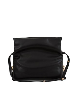 Borsa a spalla media Liu Jo in ecopelle liscia nera in DONNA