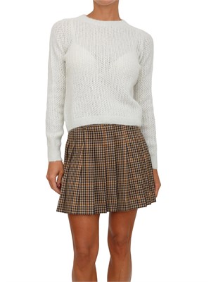 Maglia Liu Jo donna in alpaca e lana panna con lurex in DONNA